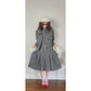 Vintage 1960s Sybil Connolly Skirt Suit Gray Black Striped Wool / Small