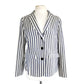 Vintage 90s Emporio Armani Blazer Gray Stripe / M