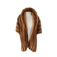 Vintage 50s Brown Mink Fur Shrug Wrap Stole Shawl