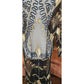 Vintage 80s Tan Chho Duster Sheer Coat Beaded Sequined Embroidered Evening Jacket Black Gold