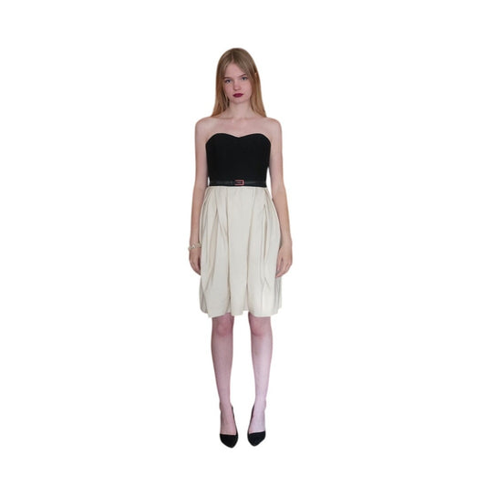 Designer Jason Wu Dress Resort 2012 Strapless Midi Bubble Skirt Ivory & Black NWT