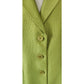 Vintage 2005 Armani Collezioni Blazer Textured Lime Green Jacket Size 16