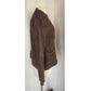 Vintage Y2K Eileen Fisher Brown Linen Jacket Raw Edge Button Down/ M
