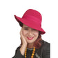 70s Raspberry Red Wool Hat Large Brim Betmar