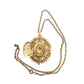 Vintage 1960s Florenza Necklace Locket Pendant Gold Baroque Style