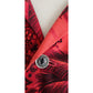 Vintage 60s Men's Red Hawaiian Shirt Surf Scenic Tiki Huts Cotton Short Sleeve