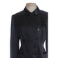 Vintage Armani Collezioni Blazer Y2k 2000s Black Silk Jacket Large