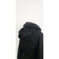 Vintage 2000s Sonia Rykiel Coat Dress / Black Trench Belted Raincoat Ruffled Skirt + Hood / M