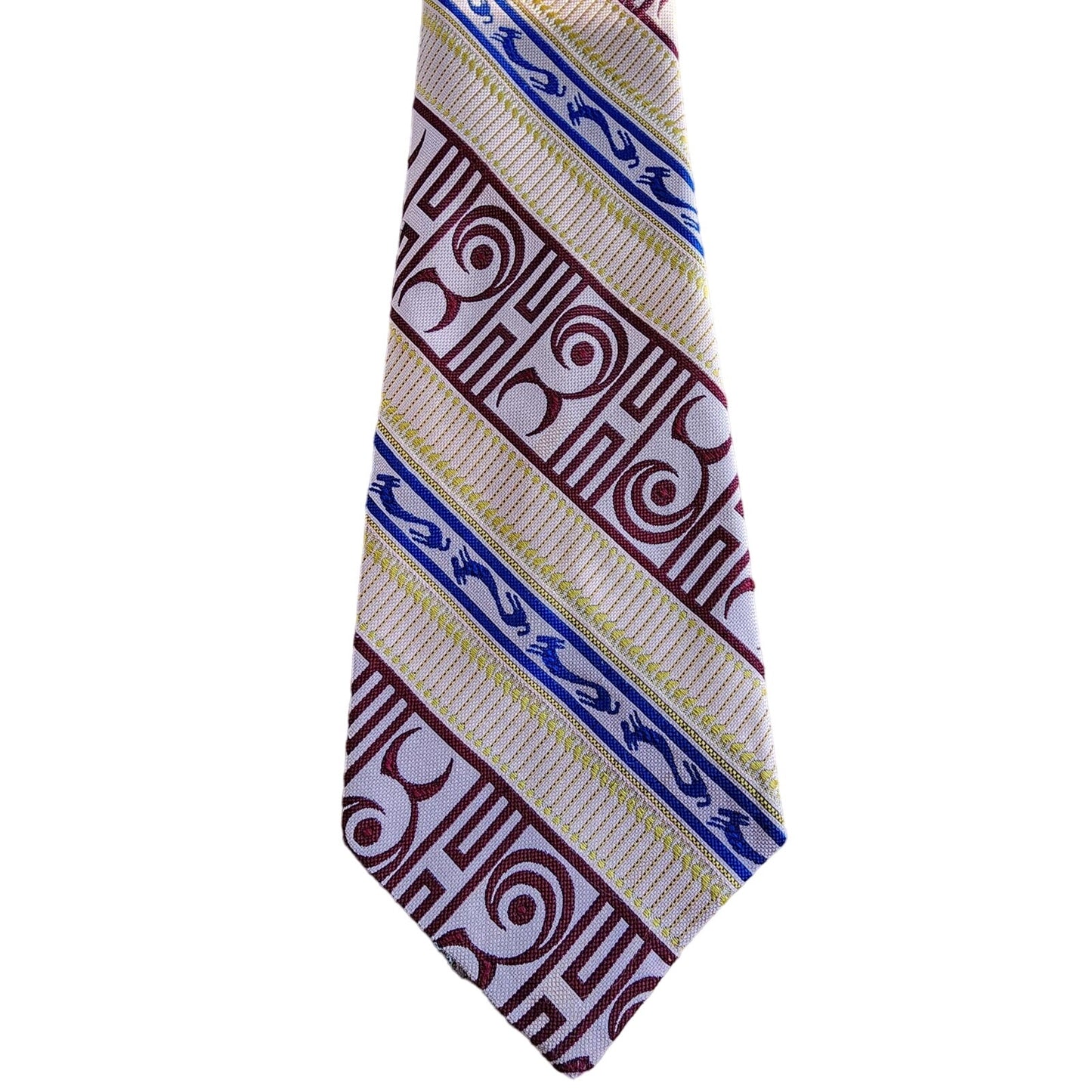 Vintage 70s Mens Wide Tie Bold Print Gazelles