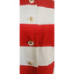 Vintage 1980s Louis Feraud Blazer Red White Stripe