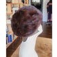 Vintage 1950s Mink Fur Hat Brown Tam Saks Fifth Avenue Rounded Crown Millinery Salon