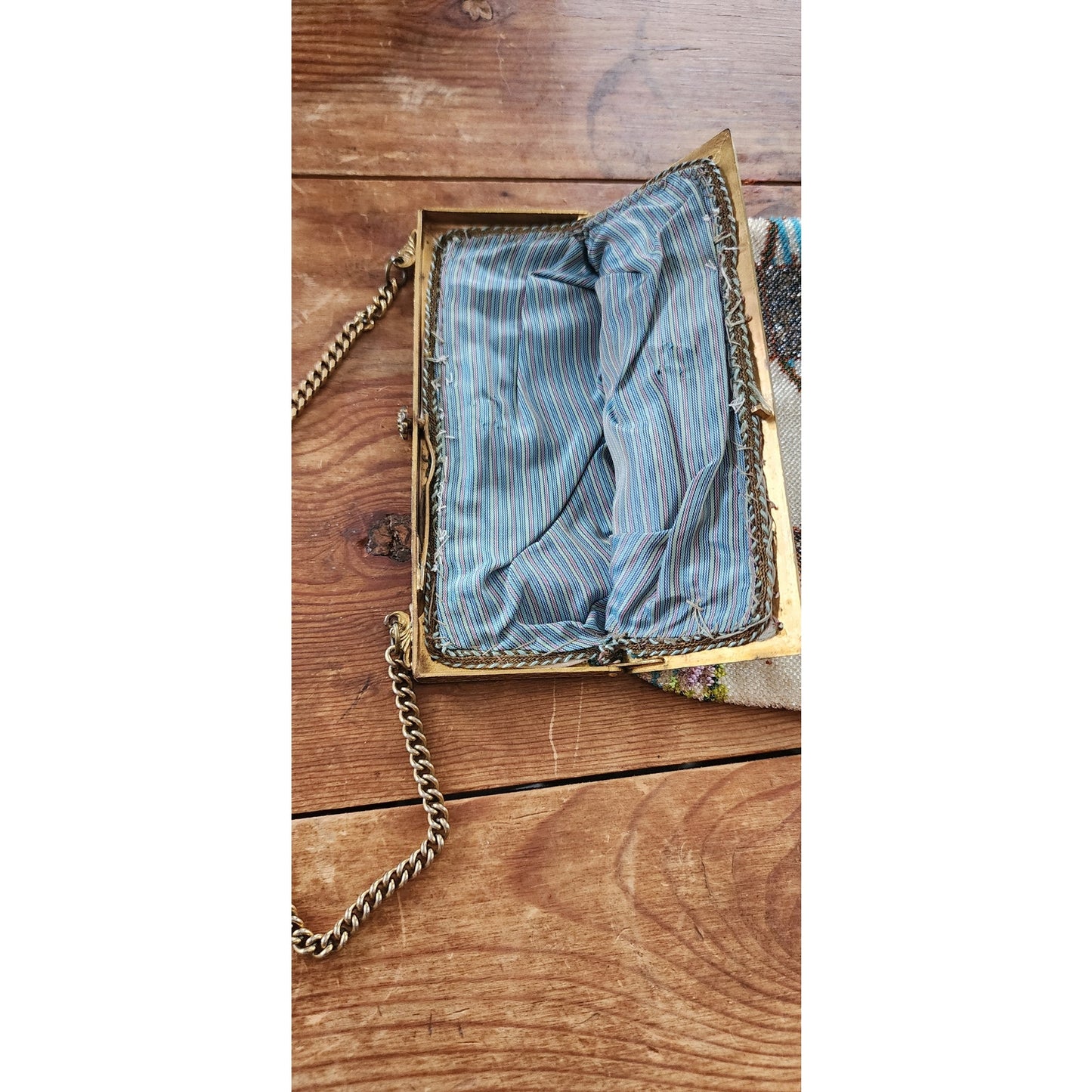 Antique Art Nouveau Bag Micro Beaded Edwardian Purse w/Fringe