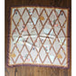 Vintage 90s Paloma Picasso Scarf Silk Brown Beige Novelty Print Bulletin Board