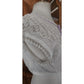 Vintage 1900s Blouse White Antique Edwardian Crochet Lace Cropped Top Button Down