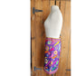 Vintage 60s 70s Pucci Skirt Purple Floral Print A Line