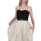 Jason Wu Dress Resort 2012 Strapless Party Midi Bubble Skirt Ivory Black Silk NWT Small