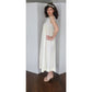 Vintage 70s Peignoir Cream Lace Robe & Long Slip Dress Iris Lingerie