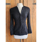 Vintage 90s Armani Fitted Sequined Blazer Black / S-M