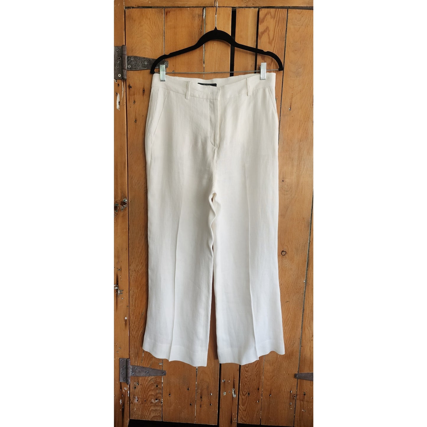 Vintage 2000s Max Mara Weekend Linen Pants White Trousers / Medium