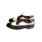 Vintage Florsheim Mens Shoes 11 Brown White Spectator Longwing Oxfords