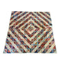 Antique Civil War Quilt Barn Raising Log Cabin Concentric Diamonds