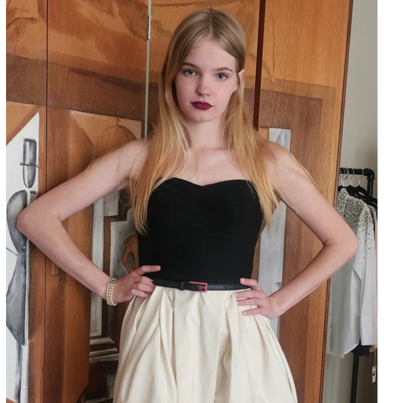 Designer Jason Wu Dress Resort 2012 Strapless Midi Bubble Skirt Ivory & Black NWT