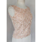 Vintage 50s 60s Beaded Shell Pale Pink Handmade Hong Kong