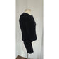 Vintage 80s Black Velvet Blazer Fitted Jacket Maggy London / S