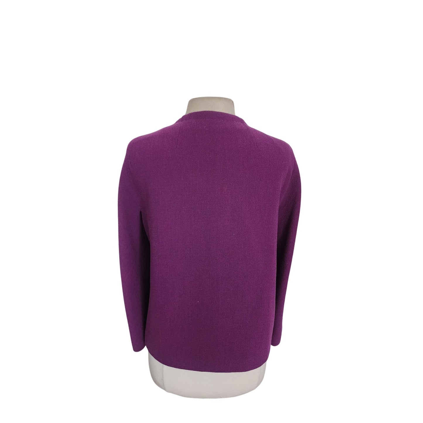 Vintage 2000s ESCADA Jacket Purple Wool Blazer / 34