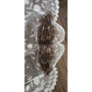 Vintage 1950s Brussels Lace Bridal Veil Wedding Mantilla Fingertip Length