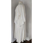Vintage 70s Amerikan Climax Tent Dress White Cotton Gauze Angel Butterfly Sleeves