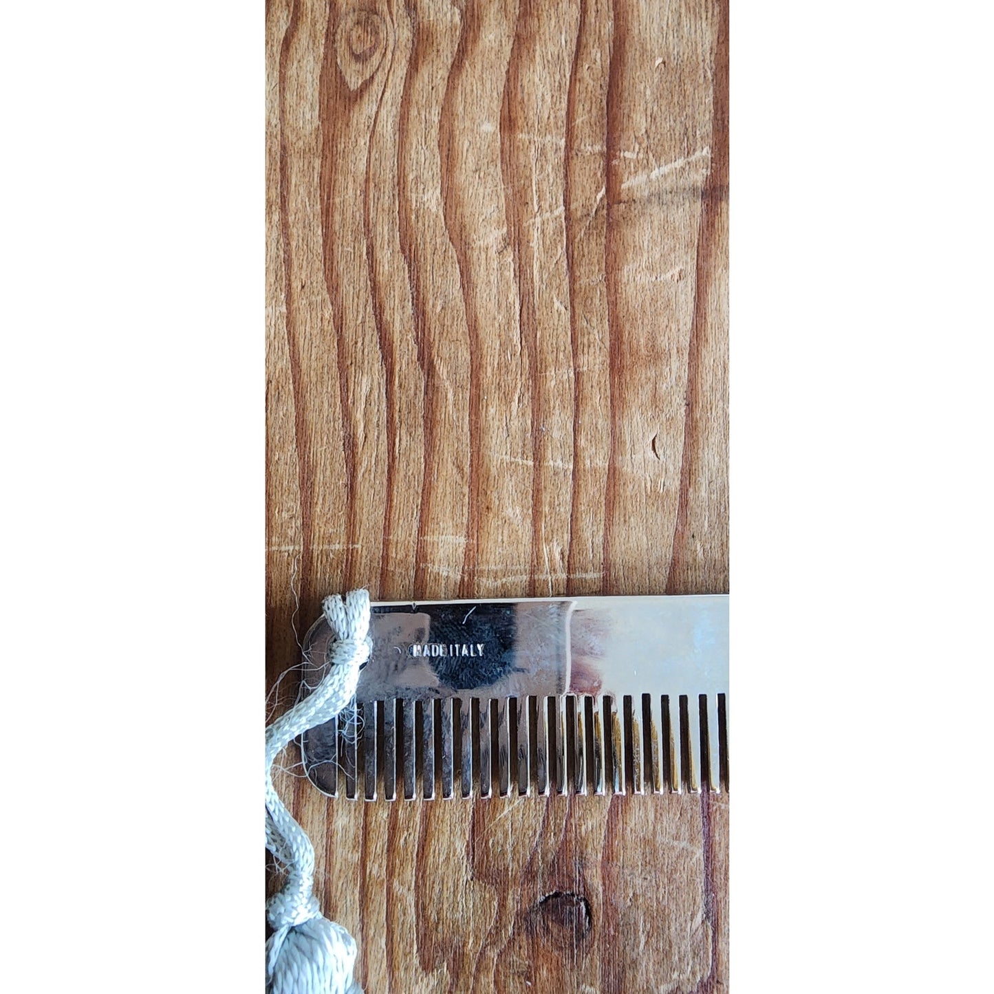 Vintage Judith Leiber Compact Mirror + Comb Set Signed Silver