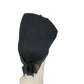 Vintage 1930s Black Tilt Hat Sculptural High Crown Feather Asymmetrical Art Deco 23"