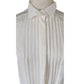 Chanel 2006 White Pleated Blouse Sleeveless Cotton Silk / M