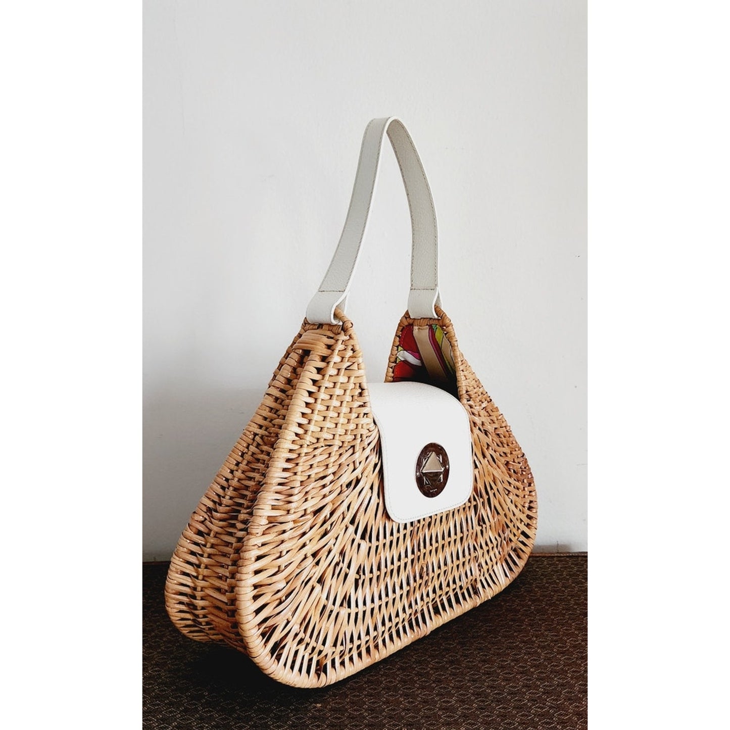 Vintage Kate Spade Bag Beige Wicker Alek Santiago Plantation