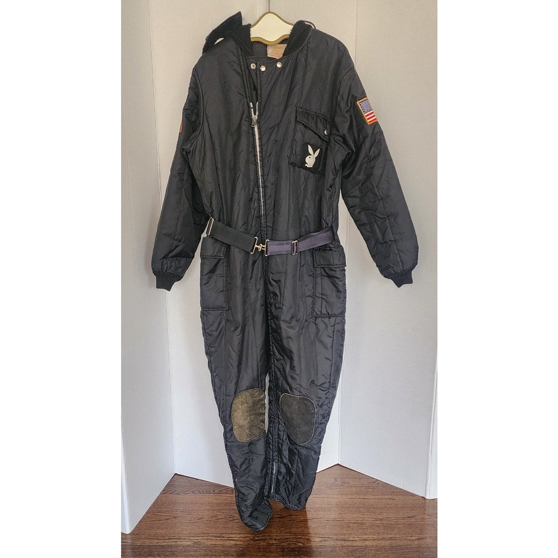 Vintage 1970s Mens Snow Suit Polarware Snowmobile Yamaha Playboy Patches