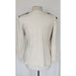 Vintage 90s Military Jacket Cream Knit Gold Buttons Necessary Objects