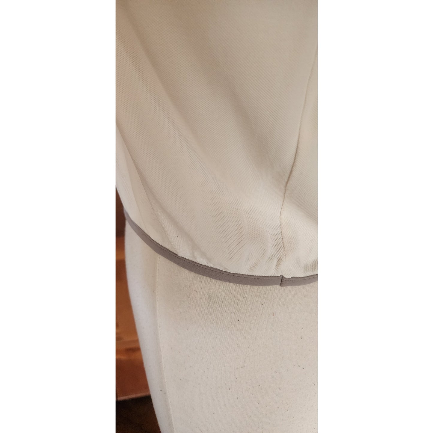 Vintage Y2K 90s Prada Linea Rossa Sport White Crop Top S/S Red Logo Panel