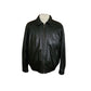 Vintage 1990s Perry Ellis Portfolio Jacket Leather Collared Full Zip Duckdown Liner XL