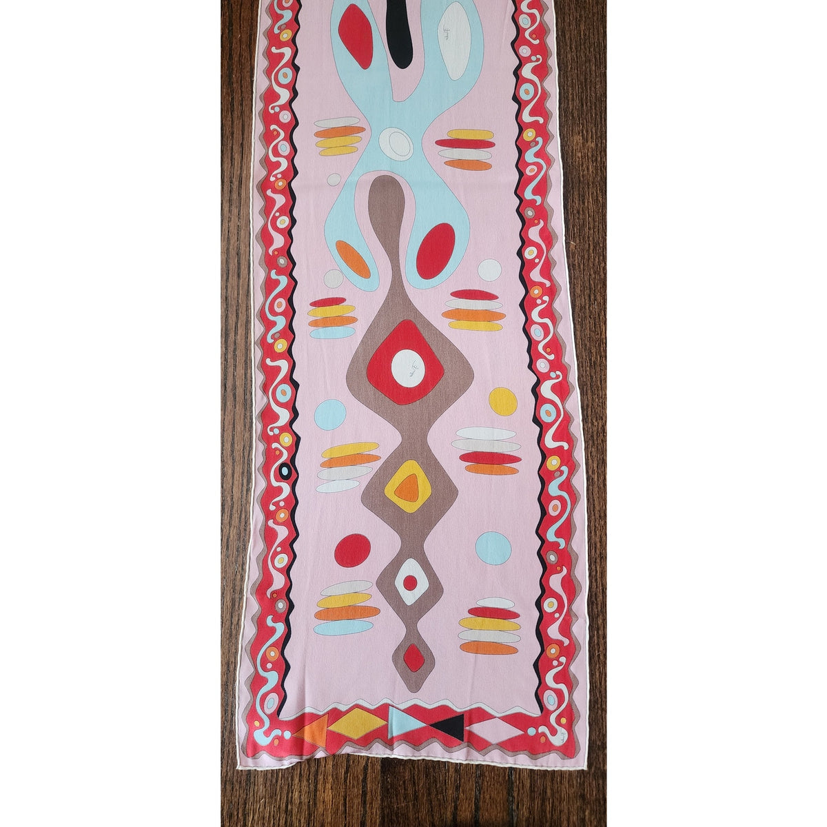 Vintage 1990s Pucci Scarf Silk Psychedelic Eye Print Occhi Oblong Boho