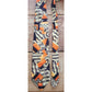 Vintage 60s Mens Wide tie Brown Orange Psychedelic Bold Print