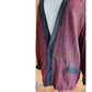 Vintage 90s Red Silk Jacket Printed Blazer by GoSilk / M