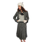 Vintage 1960s Christin Dior New York Suit Mod Three Piece Black White Check Wool