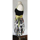 Diane Von Furstenberg Party Dress Printed Cotton Lock & Key Caran NWT