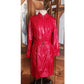 3.1 Phillip Lim Red Trench Coat Raincoat with Belt 2010s