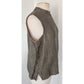 Vintage Eileen Fisher Linen Top Vest Brown Gray / L