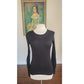 Vintage 90s CHANEL Sweater Black Cotton Long Sleeve Top CC Logo / FR 40