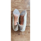 Vintage 50s Beige Shoes High Heels Pointy Toe Andrew Geller Two Toned 8.5