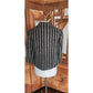 Vintage 60s SYBIL CONNOLLY Mod Cropped Blazer Gray Wool Tweed Black Stripes Large Collar