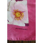 Vintage Burberry Scarf Pink Floral Silk Print Square